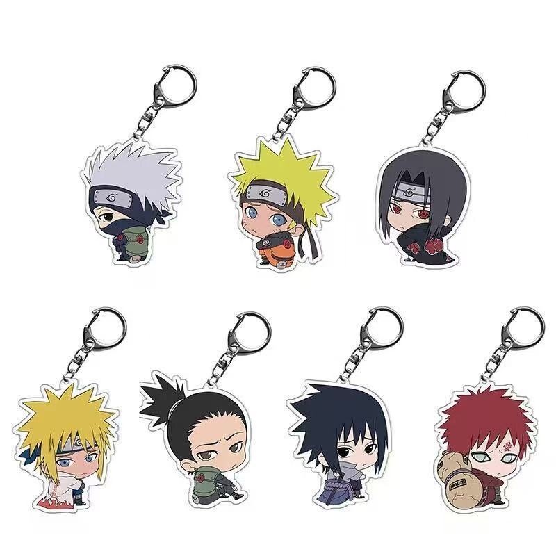 Anime Merchandise Keychains - NARUTO chibi cartoon cute acrylic keychain