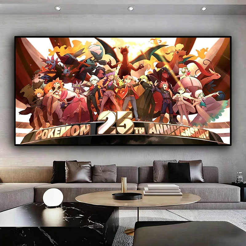 Pokémon Canvas Decorative Pain - Anime Poster Print recension och pris