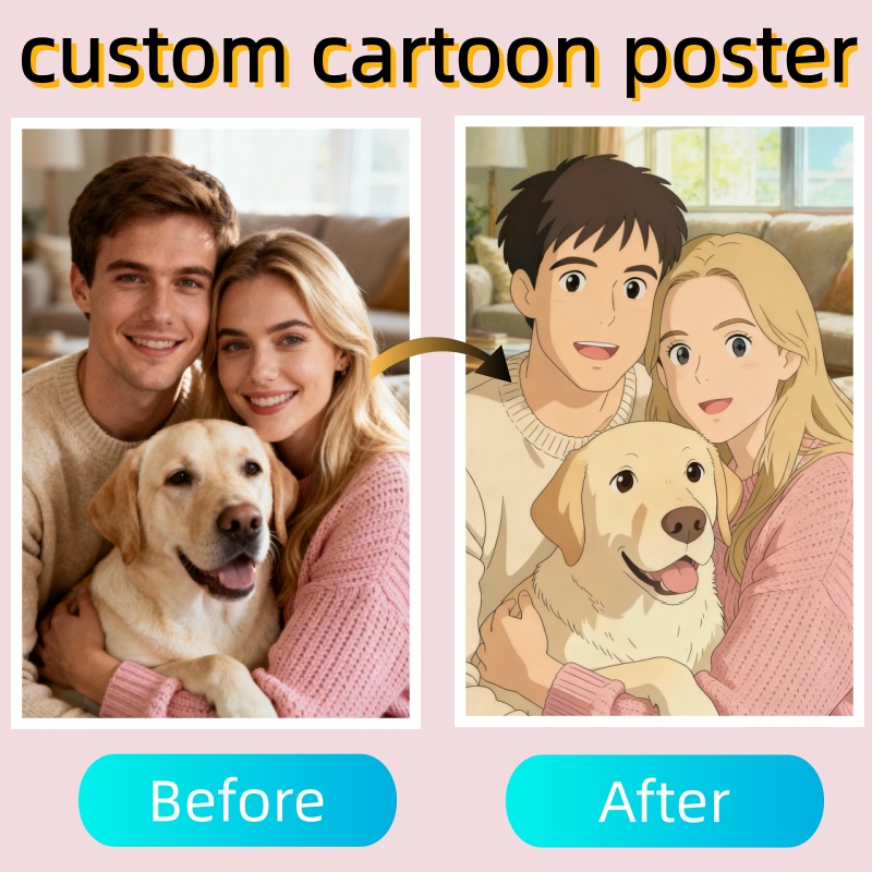 Custom Japanese Anime-Style Ch - Anime Poster Print recension och pris