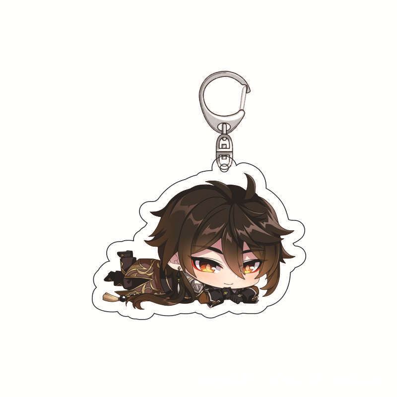 Genshin Impact Acrylic Keychai - Anime Merchandise Keychains recension och pris