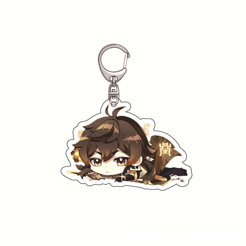 Genshin Impact Acrylic Keychai - Anime Merchandise Keychains recension och pris